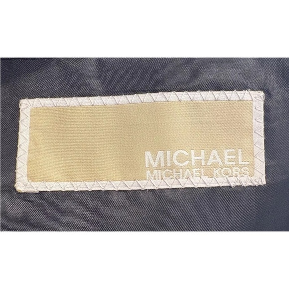 Michael Kors Mens 40L Navy Blue Wool Blend Blazer Sport Coat Suit Jacket (BR) - Picture 4 of 6